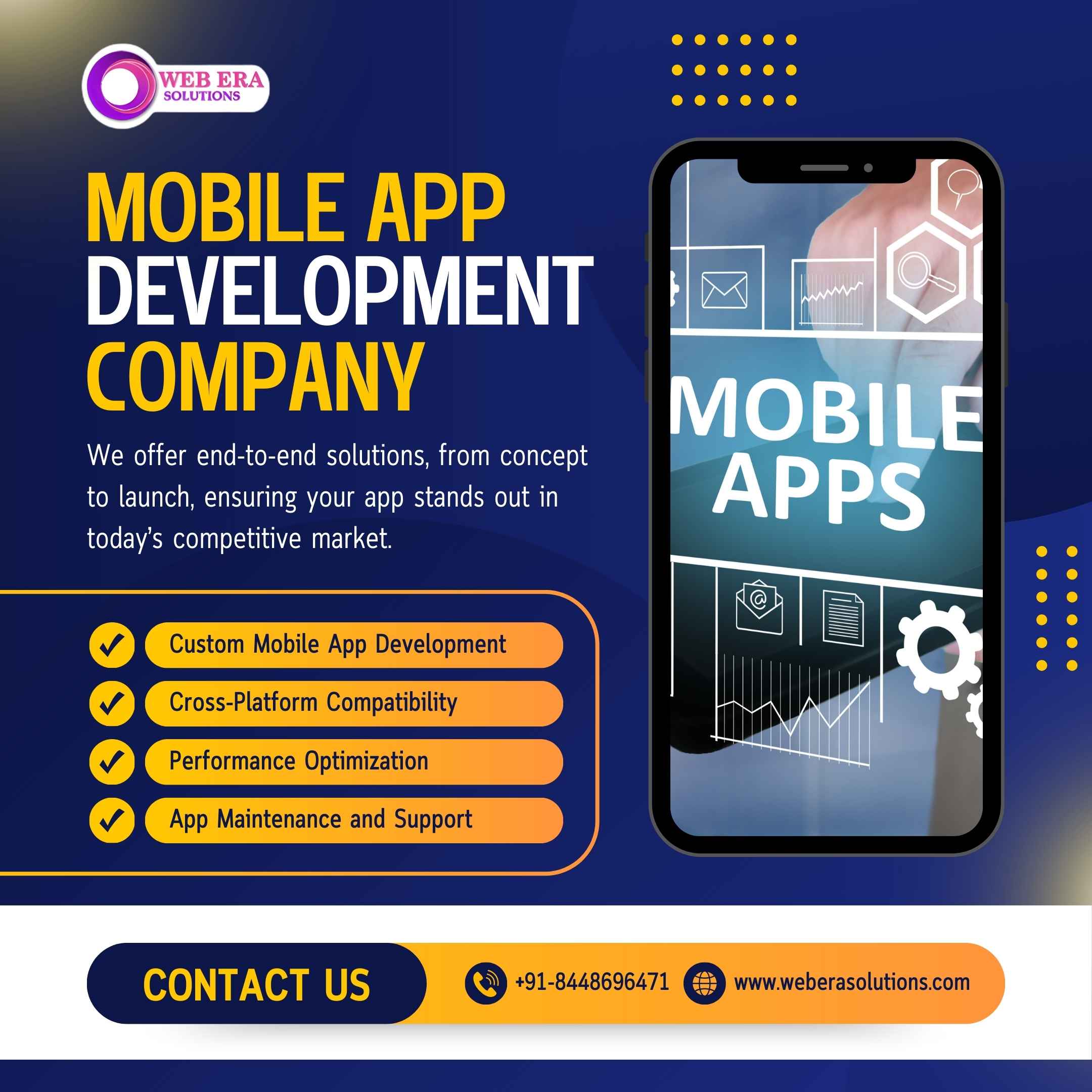 Mobile App Development Company in Janakpuri – Web Era Solutions